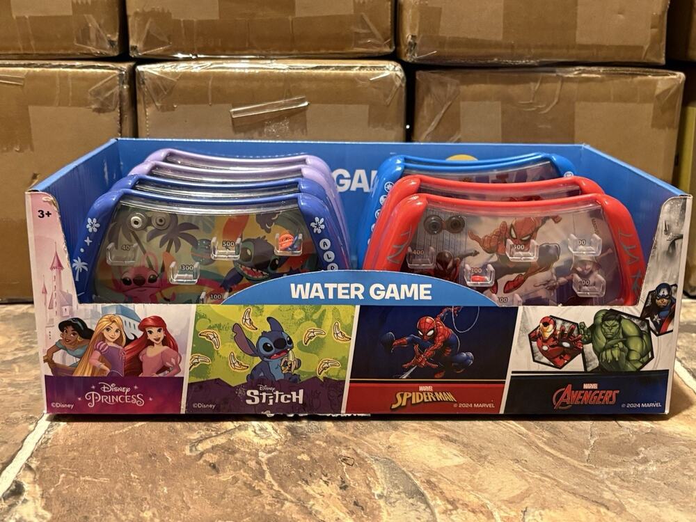 Ja-Ru Water Toy Disney Marvel Counter Display Case Pack 8 ct NEW  Wholesale